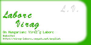 laborc virag business card